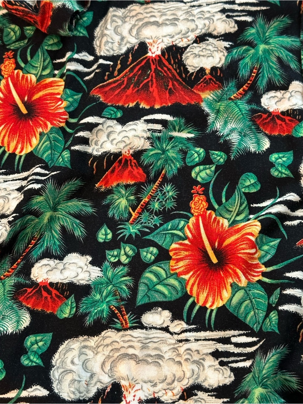 Men’s Pineapple Connection tropical print shirt, size 3XL